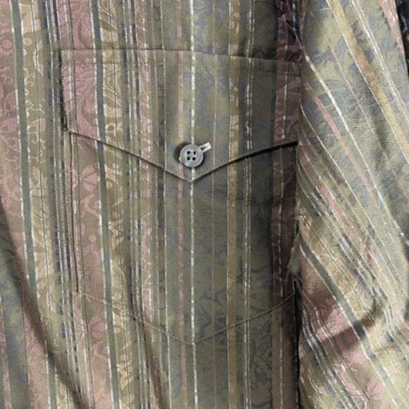 Tommy Bahama Mens Island Soft Cotton Button Down Shirt Rust Brown Large L NWT - Picture 5 of 6